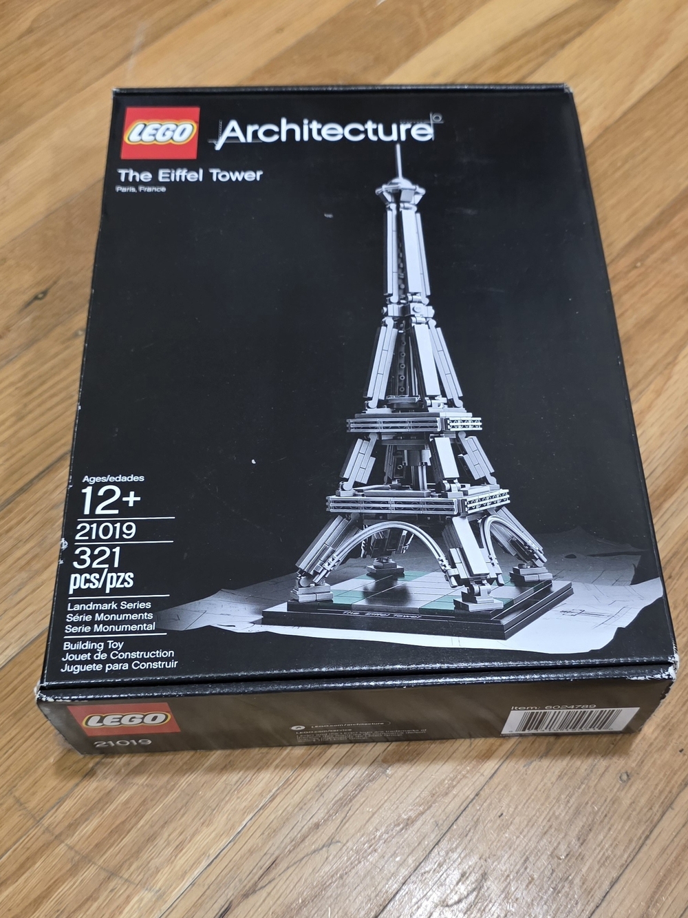 Lego Architecture Eiffel Tower in Black and Gray
